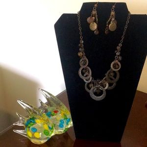 EUC “Vintage” Statement Pieces - Necklace and Earrings
